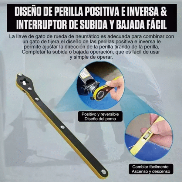 Llave Trinquete Reversible para Automóviles