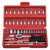 Pack - Taladro Inalámbrico 98v Tasbel + 2x Baterías Recargables + Juego de Dados 46 Piezas