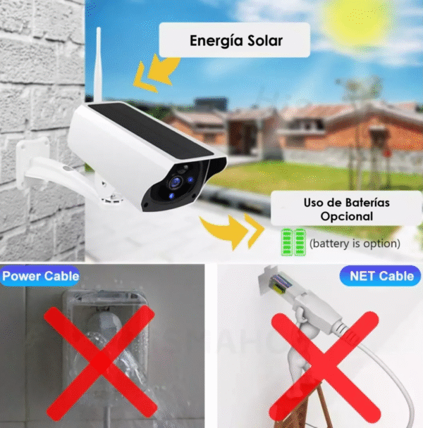 Cámara IP Solar de Exterior Wifi