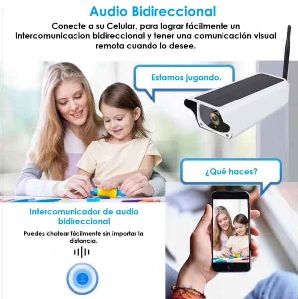 Cámara IP Solar de Exterior Wifi