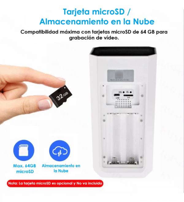 Cámara IP Solar de Exterior Wifi