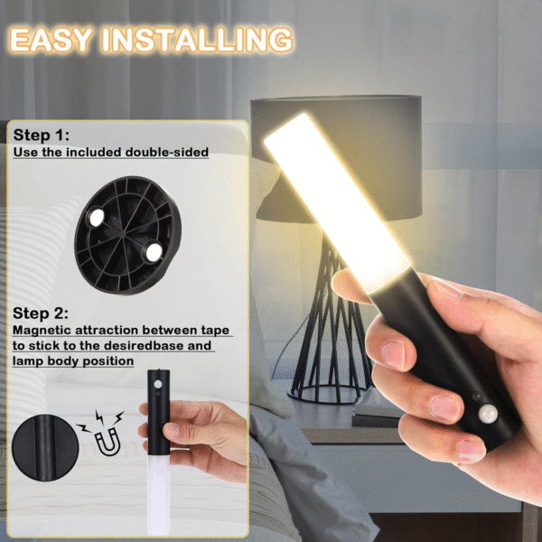 Pack x3 Lámparas LED con Sensor de Movimiento – Recargable USB