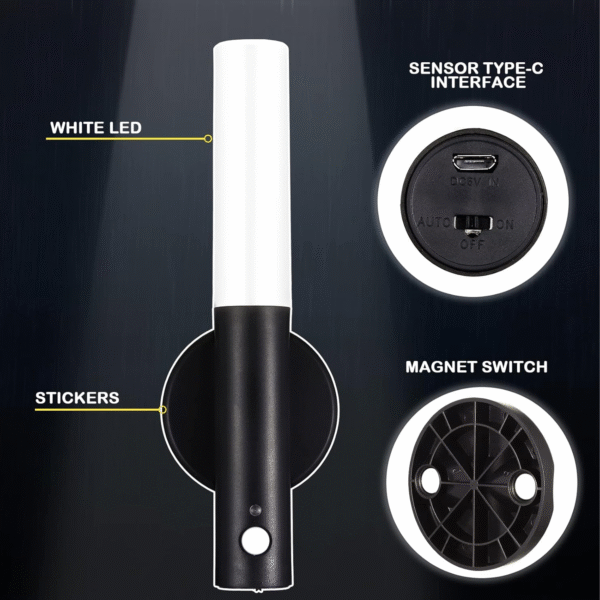 Pack x3 Lámparas LED con Sensor de Movimiento – Recargable USB