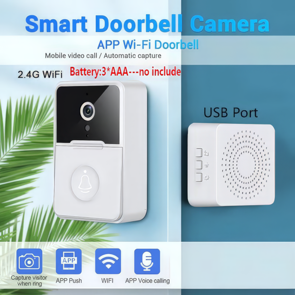 Timbre Inalámbrico con Cámara Wifi