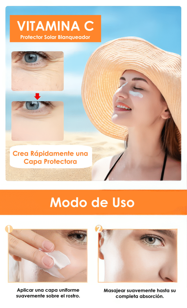 Protector Solar Disaar con Vitamina C y Ácido Hialurónico