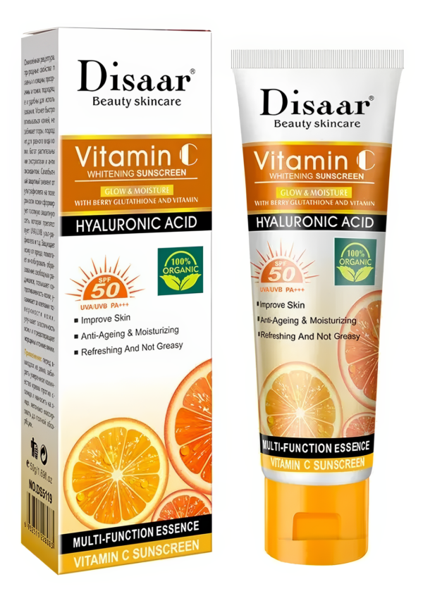 Protector Solar Disaar con Vitamina C y Ácido Hialurónico