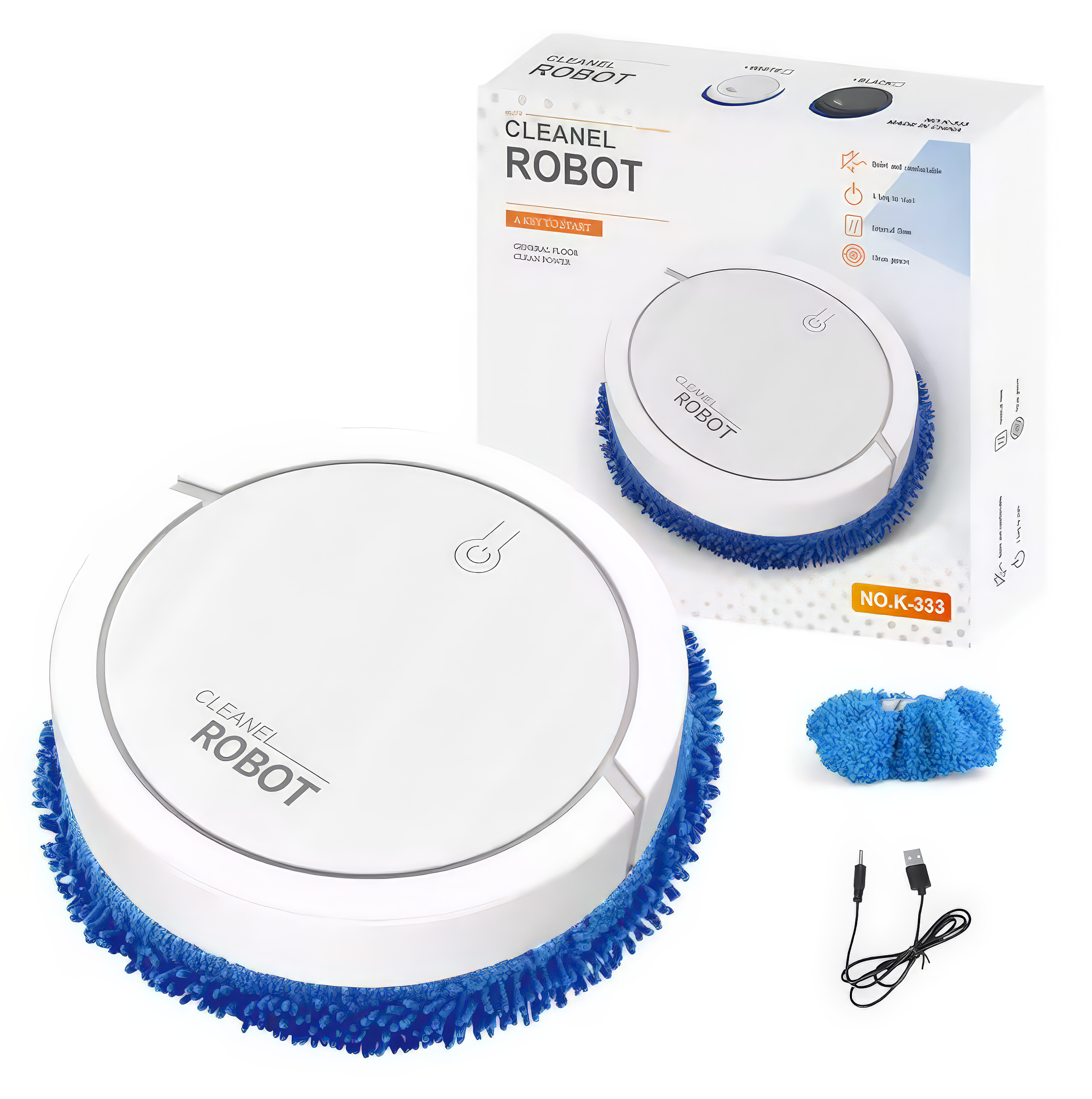 Aspiradora Cleanel Robot - Con Mopa Recargable
